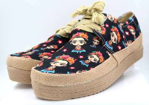 Frida Kahlo Jute Sustainable Shoes