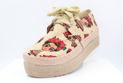 Frida Kahlo Jute Sustainable Shoes